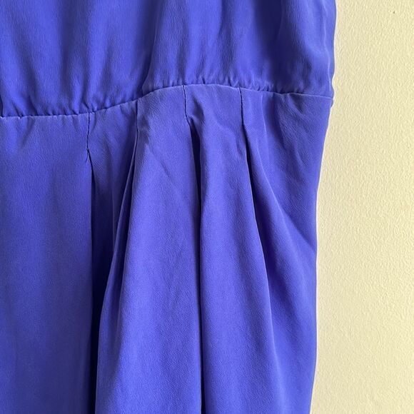 Amanda Uprichard Silk Royal Blue Dress Sz S - Picture 5 of 10